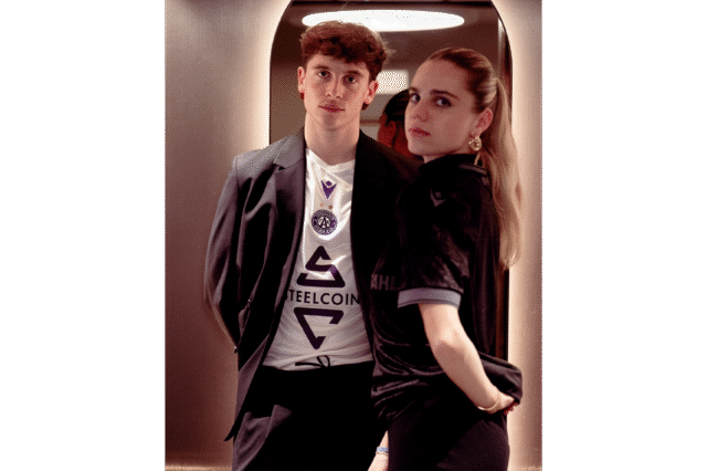 Louise Schöffel und Romeo Vučić beim violetten Ball