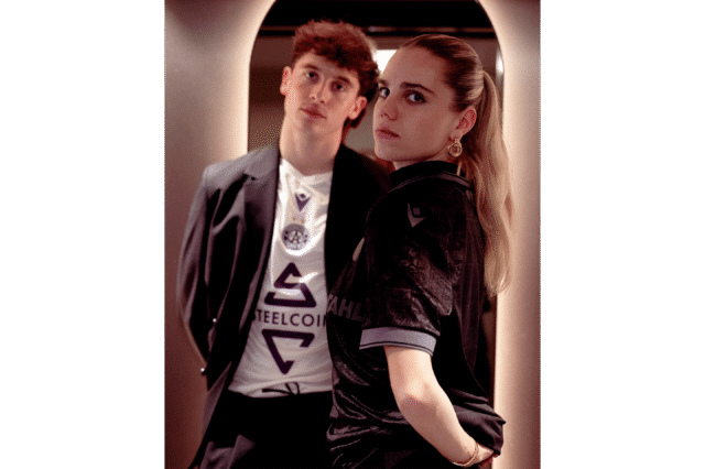 Louise Schöffel und Romeo Vučić beim violetten Ball