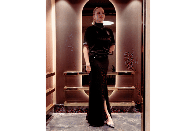 Louise Schöffel beim violetten Ball