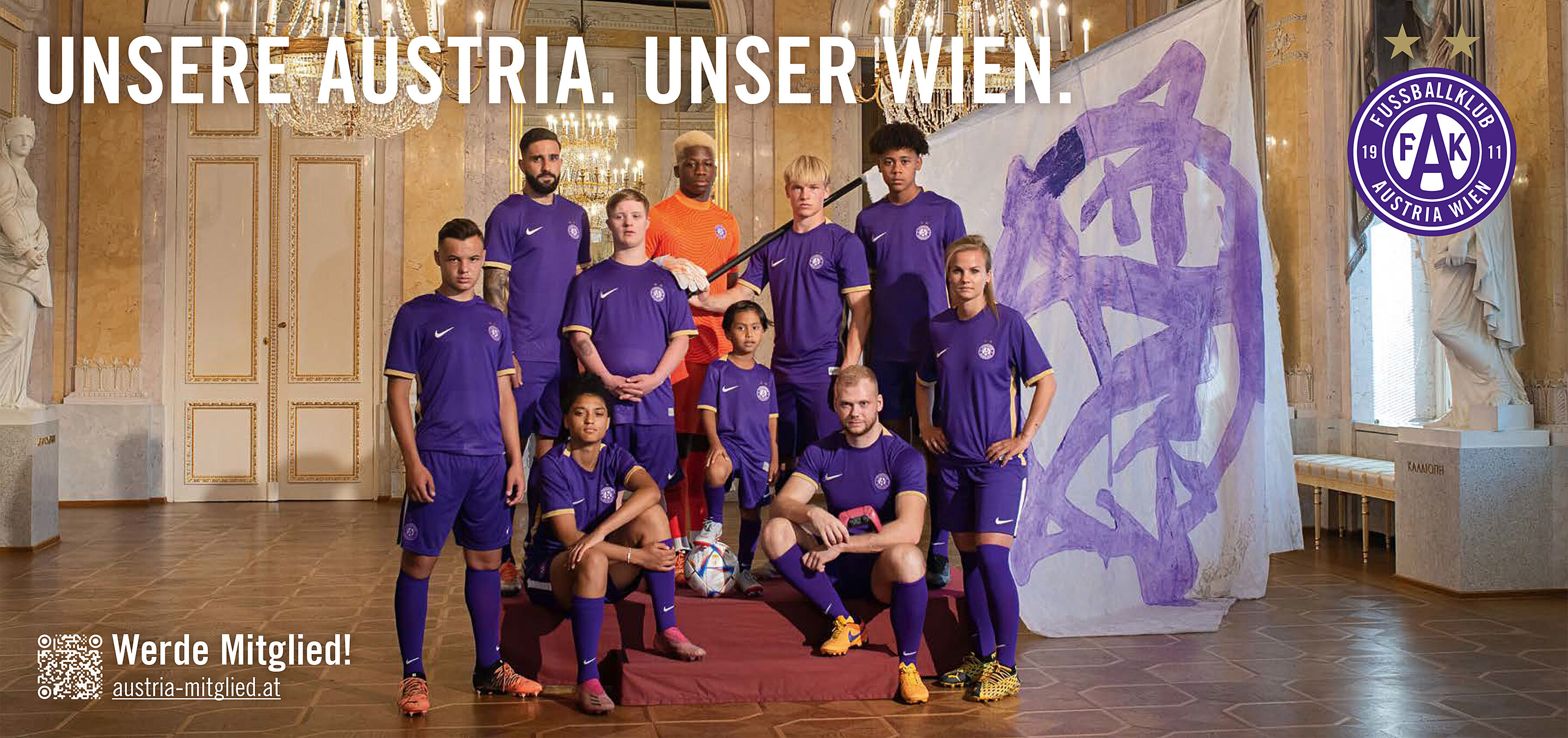 Plakatkampagne Foto mit Text