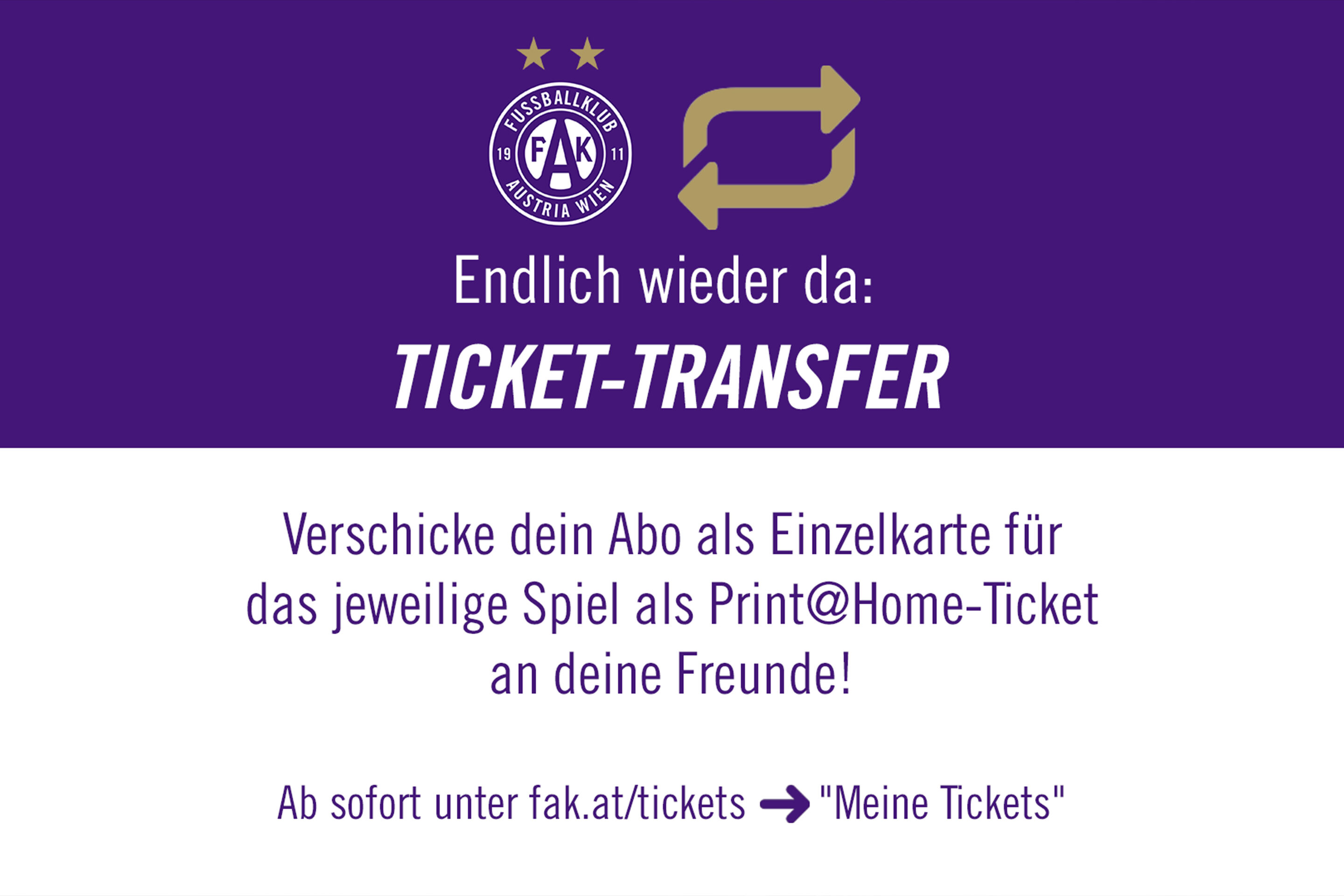 Ticketweitergabe Sujet