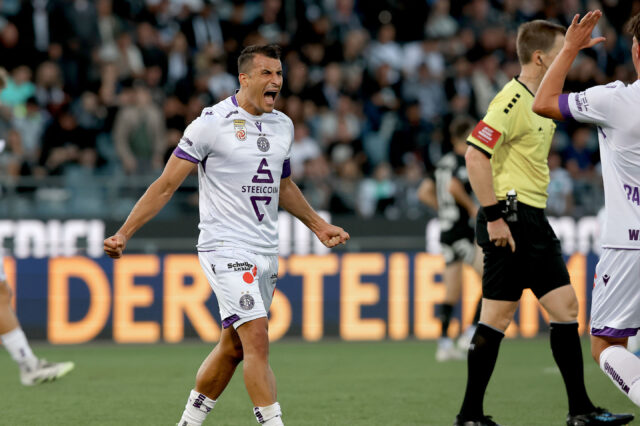 Manfred Fischer jubelt in Graz