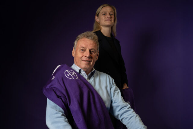 Karl Daxbacher und Carina Wenninger