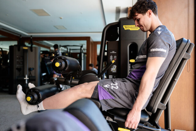 Florian Wustinger im Hotelgym