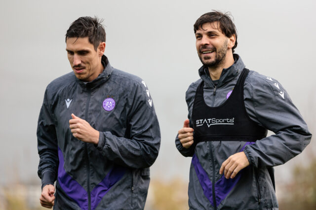Tin Plavotić und Aleksandar Dragović im Trainingslager