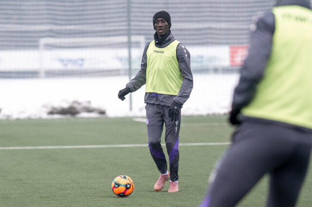 Abubakr Barry im Training