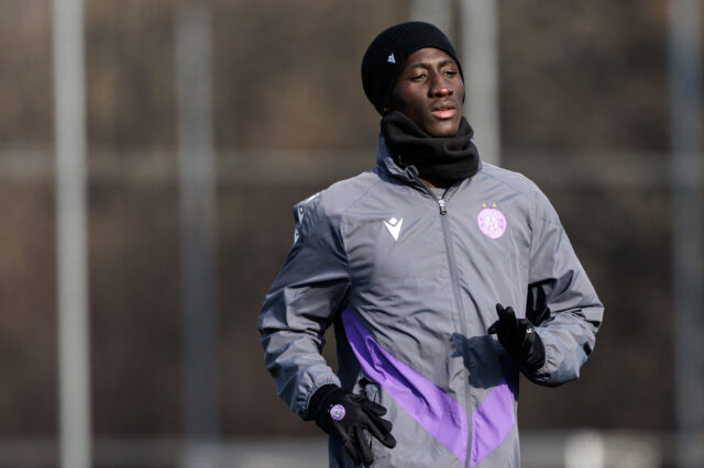 Abubakr Barry beim Trainingsauftakt