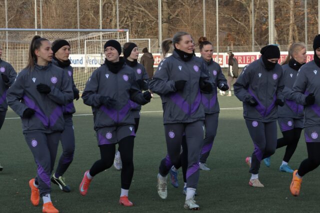 Veilchen beim Warm-Laufen