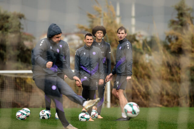 Training mit Austria-Spielern