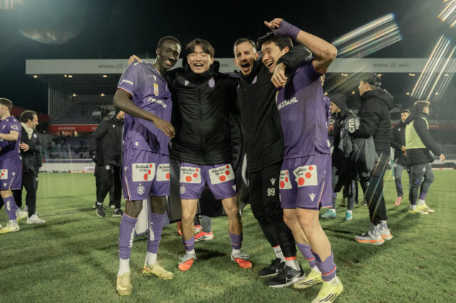 Jubel nach dem Derbysieg