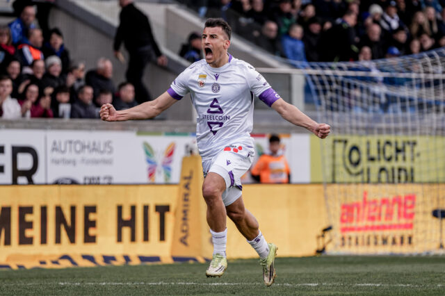 Manfred Fischer jubelt in Hartberg