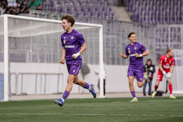 Hasan Deshishku jubelt gegen Austria Lustenau