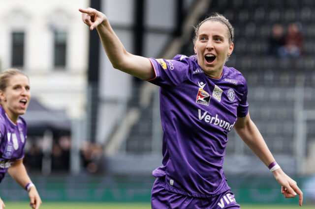 Katharina Schiechtl jubelt im Cup-Finale