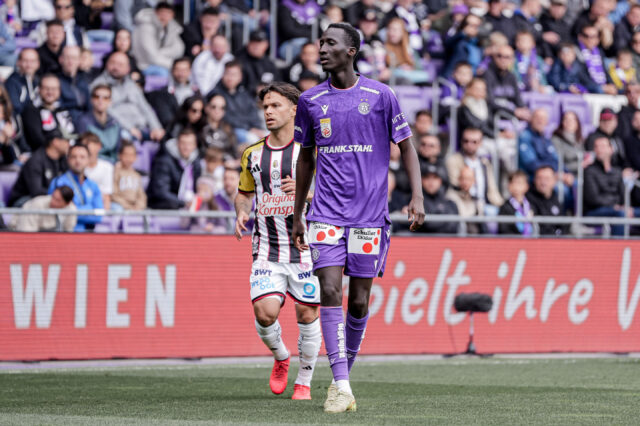 Abubakr Barry im Spiel gegen den LASK