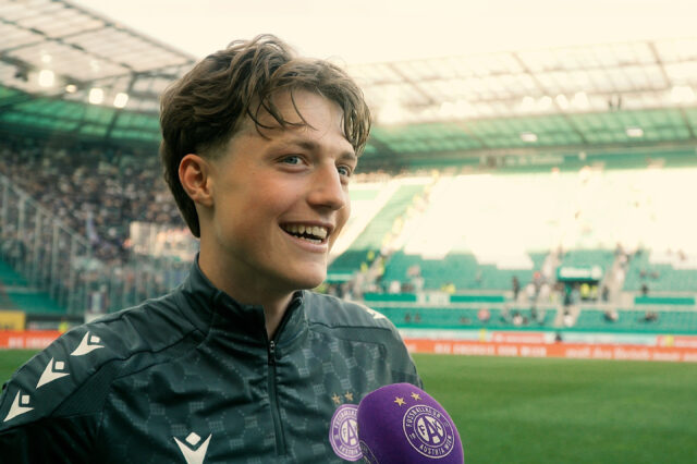 Philipp Maybach nach dem Derbysieg