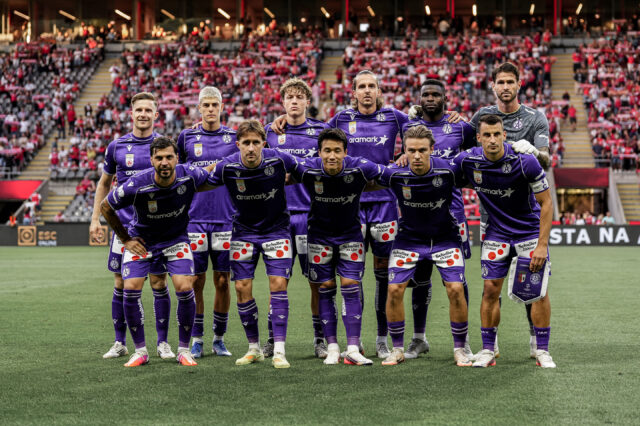 Startelf von Austria Wien unmittelbar vor dem Spiel gegen den SC Braga