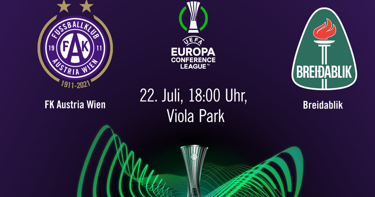 Fk Austria Wien Austria Wien Spielt In Q2 Der Uecl Gegen Breidablik