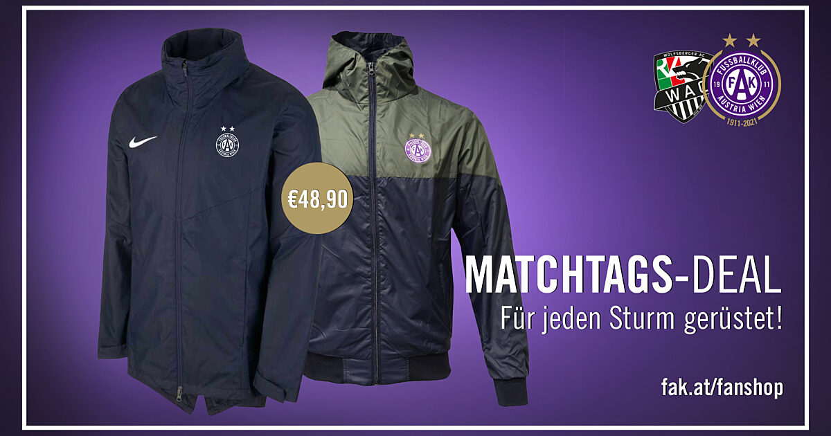 FK Austria Wien Jacken in Aktion