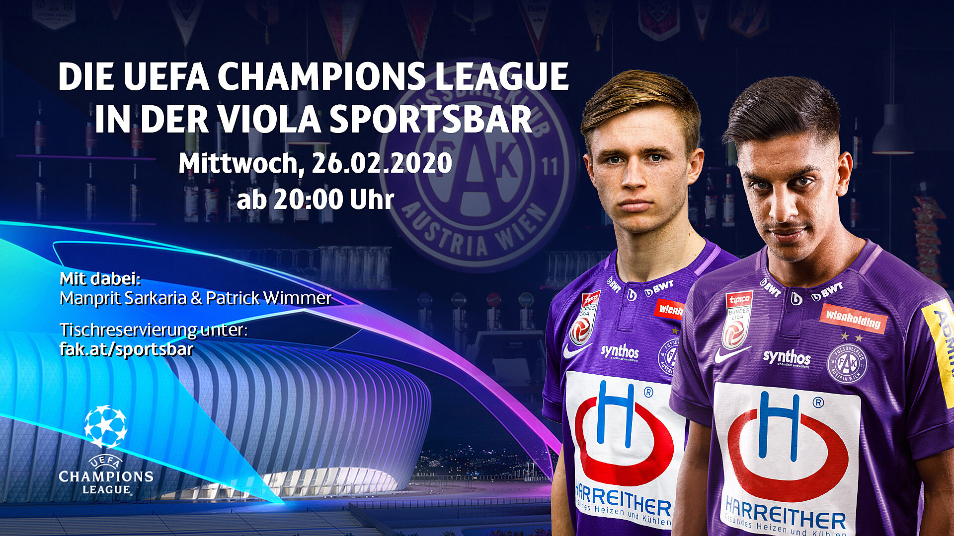 Sportsbar 26 02 2020 CL Ankuendigung